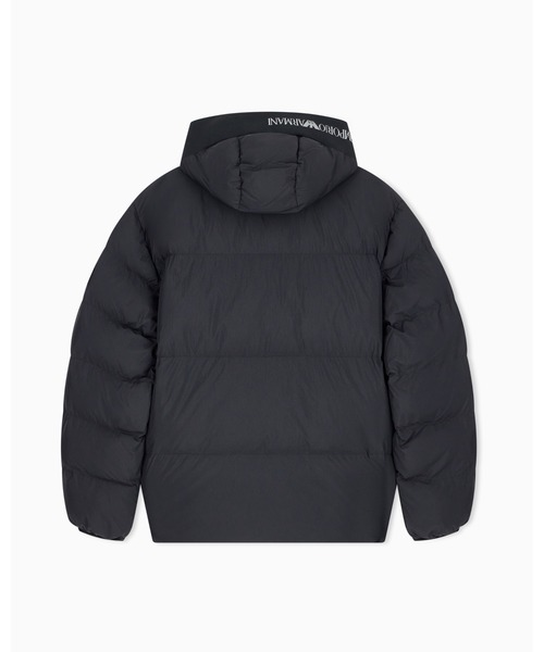 EMPORIO ARMANI EA7(エンポリオアルマーニイーエーセブン)の「【エンポリオ アルマーニ EA7】オーバーサイズロゴフードパデッドジャケット(ダウンジャケット/コート・メンズ・グレイッシュブルー/ブラック・LARGE/X-LARGE/SMALL/MEDIUM/X-SMALL)」の14枚目の写真