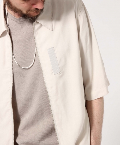 HARE（ハレ）の「シャツMA-1/5分袖(HARE)（シャツ/ブラウス・メンズ・グレー/ブラック/ブラウン・SMALL/MEDIUM/LARGE）」の18枚目の写真