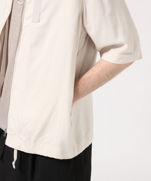 HARE（ハレ）の「シャツMA-1/5分袖(HARE)（シャツ/ブラウス・メンズ・グレー/ブラック/ブラウン・SMALL/MEDIUM/LARGE）」の9枚目の写真