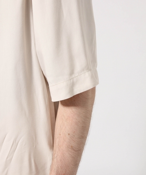 HARE（ハレ）の「シャツMA-1/5分袖(HARE)（シャツ/ブラウス・メンズ・グレー/ブラック/ブラウン・SMALL/MEDIUM/LARGE）」の5枚目の写真