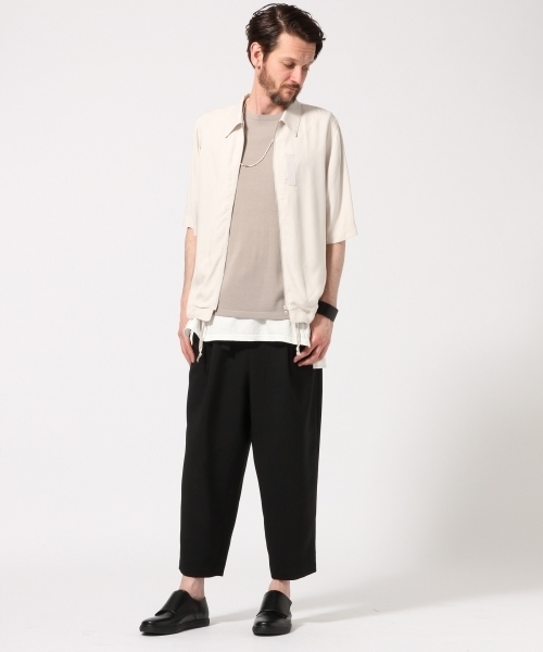 HARE（ハレ）の「シャツMA-1/5分袖(HARE)（シャツ/ブラウス・メンズ・グレー/ブラック/ブラウン・SMALL/MEDIUM/LARGE）」の16枚目の写真