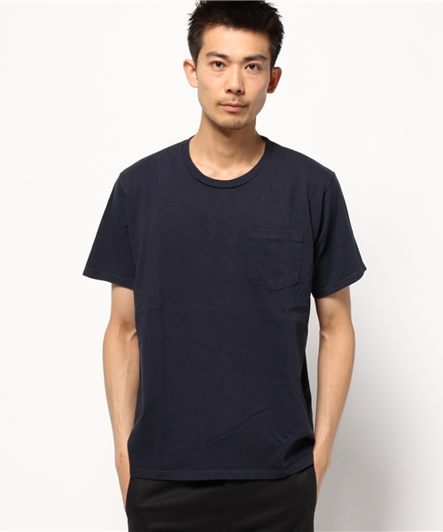 Brentwood（ブレントウッド）の「CREW NECK POCKET S/S クルーネックポケットTシャツ（Tシャツ/カットソー・メンズ・イエロー/ネイビー/ホワイト/ブラック/ライトピンク・X-SMALL/LARGE/SMALL/MEDIUM）」の3枚目の写真
