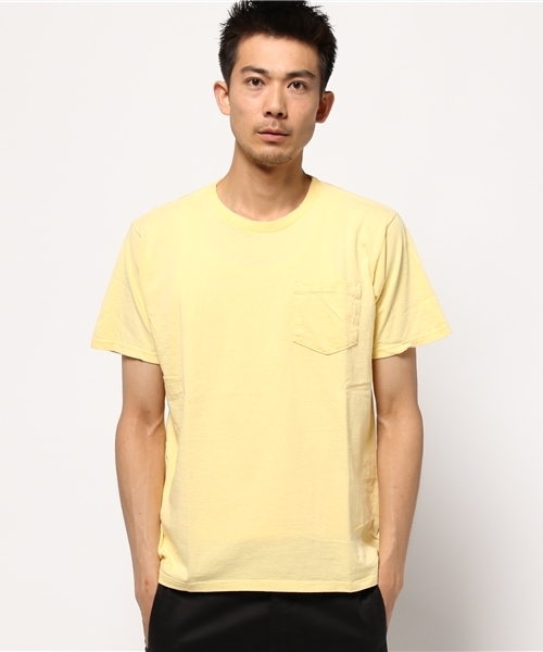 Brentwood（ブレントウッド）の「CREW NECK POCKET S/S クルーネックポケットTシャツ（Tシャツ/カットソー・メンズ・イエロー/ネイビー/ホワイト/ブラック/ライトピンク・X-SMALL/LARGE/SMALL/MEDIUM）」の4枚目の写真