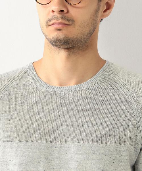 UNITED ARROWS（ユナイテッドアローズ）の「＜ROBERTO COLLINA(ロベルト コリーナ)＞ SOLID CREW S/S◆（ニット/セーター・メンズ・ネイビー/ライトグレー・50/48/46）」の9枚目の写真