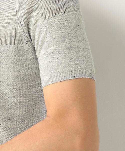 UNITED ARROWS（ユナイテッドアローズ）の「＜ROBERTO COLLINA(ロベルト コリーナ)＞ SOLID CREW S/S◆（ニット/セーター・メンズ・ネイビー/ライトグレー・50/48/46）」の10枚目の写真