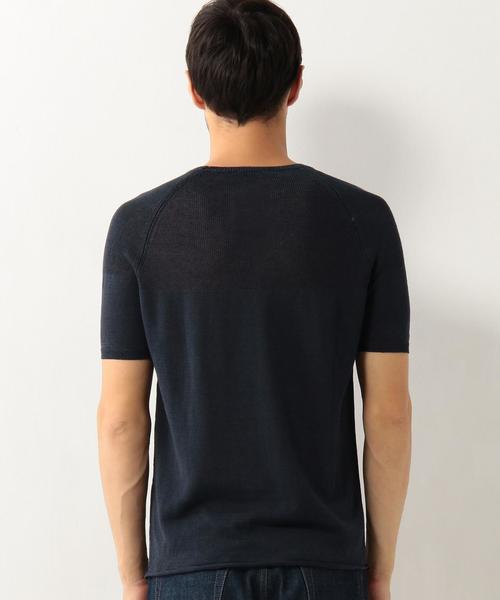 UNITED ARROWS（ユナイテッドアローズ）の「＜ROBERTO COLLINA(ロベルト コリーナ)＞ SOLID CREW S/S◆（ニット/セーター・メンズ・ネイビー/ライトグレー・50/48/46）」の14枚目の写真