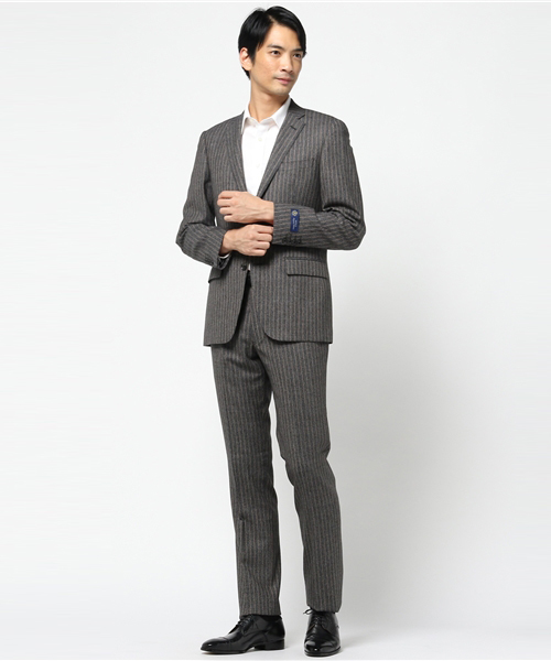 Only オンリー の 2つボタンストライプ柄スーツ 6 0122 25 013 セットアップ Wear