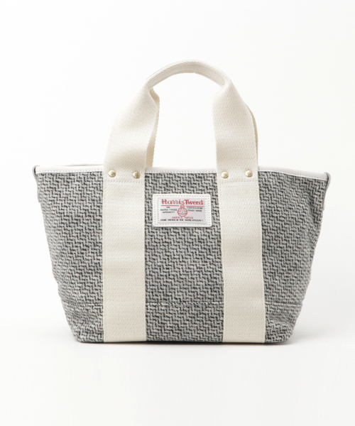 HARRIS TWEED（ハリスツイード）の「【Harris Tweed】ハリスツイード トートバッグS（トートバッグ・レディース・ブルー系その他/ライトグレー/レッド・ONE SIZE）」の2枚目の写真