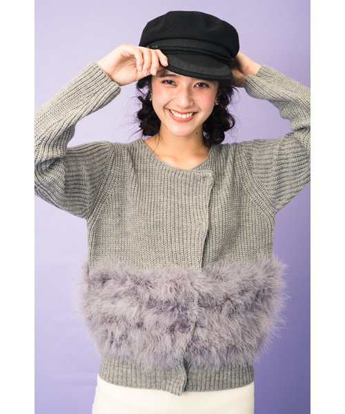 DOLLUPOOPS(ドールアップウップス)の「<doll up oops> ターキーフェザー ジャケット(その他アウター・レディース・ブラック/グレー・38)」の11枚目の写真