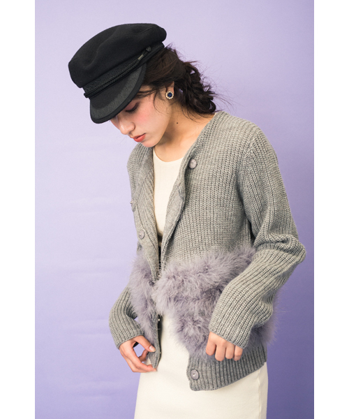 DOLLUPOOPS(ドールアップウップス)の「<doll up oops> ターキーフェザー ジャケット(その他アウター・レディース・ブラック/グレー・38)」の12枚目の写真