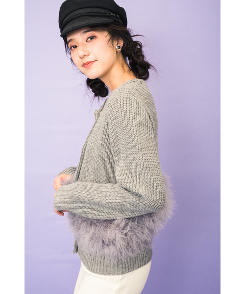 DOLLUPOOPS(ドールアップウップス)の「<doll up oops> ターキーフェザー ジャケット(その他アウター・レディース・ブラック/グレー・38)」の13枚目の写真