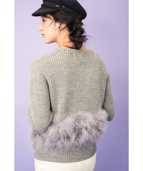 DOLLUPOOPS(ドールアップウップス)の「<doll up oops> ターキーフェザー ジャケット(その他アウター・レディース・ブラック/グレー・38)」の14枚目の写真