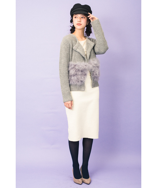 DOLLUPOOPS(ドールアップウップス)の「<doll up oops> ターキーフェザー ジャケット(その他アウター・レディース・ブラック/グレー・38)」の15枚目の写真