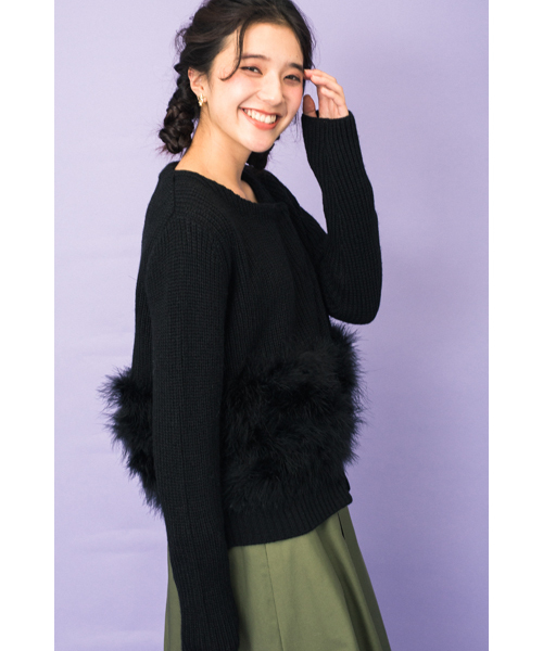 DOLLUPOOPS(ドールアップウップス)の「<doll up oops> ターキーフェザー ジャケット(その他アウター・レディース・ブラック/グレー・38)」の19枚目の写真