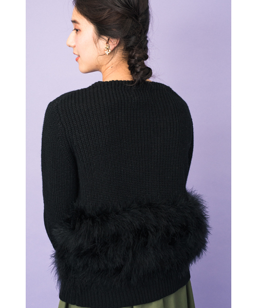 DOLLUPOOPS(ドールアップウップス)の「<doll up oops> ターキーフェザー ジャケット(その他アウター・レディース・ブラック/グレー・38)」の20枚目の写真