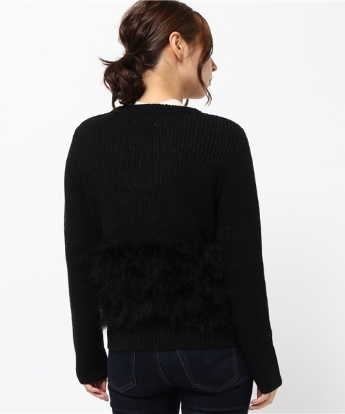 DOLLUPOOPS(ドールアップウップス)の「<doll up oops> ターキーフェザー ジャケット(その他アウター・レディース・ブラック/グレー・38)」の5枚目の写真