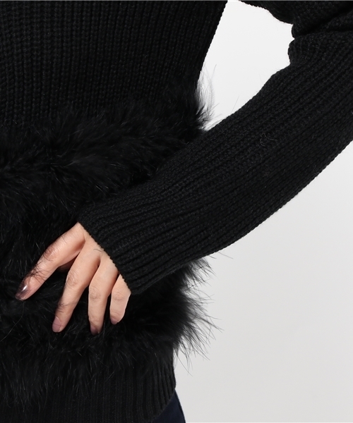 DOLLUPOOPS(ドールアップウップス)の「<doll up oops> ターキーフェザー ジャケット(その他アウター・レディース・ブラック/グレー・38)」の7枚目の写真