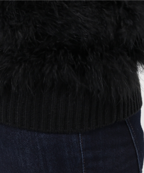 DOLLUPOOPS(ドールアップウップス)の「<doll up oops> ターキーフェザー ジャケット(その他アウター・レディース・ブラック/グレー・38)」の8枚目の写真