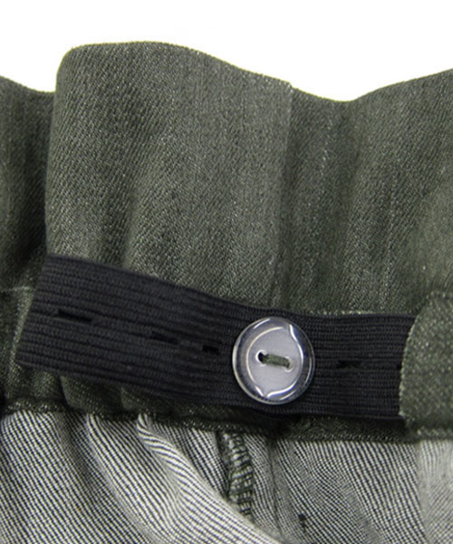 SweetMommy（スウィートマミー）の「【ZOZO限定】サスペンダー付き 2WAYロングデニムスカート（マタニティウェア/グッズ・レディース・カーキ/ネイビー/ストライプ/ダークネイビー・FREE）」の20枚目の写真