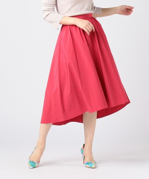 ESTNATION（エストネーション）の「ESTNATION フレアースカート（スカート・レディース・ピンク/イエロー/オフホワイト/ライトブルー・36/38）」の4枚目の写真