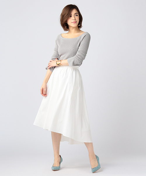 ESTNATION（エストネーション）の「ESTNATION フレアースカート（スカート・レディース・ピンク/イエロー/オフホワイト/ライトブルー・36/38）」の11枚目の写真