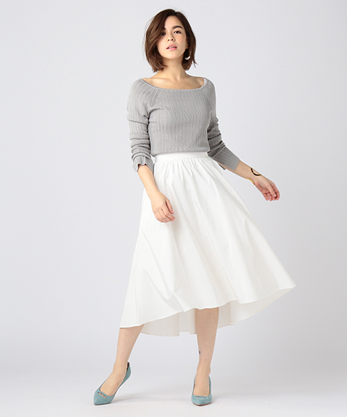 ESTNATION（エストネーション）の「ESTNATION フレアースカート（スカート・レディース・ピンク/イエロー/オフホワイト/ライトブルー・36/38）」の12枚目の写真