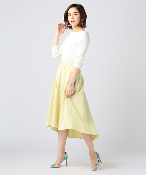 ESTNATION（エストネーション）の「ESTNATION フレアースカート（スカート・レディース・ピンク/イエロー/オフホワイト/ライトブルー・36/38）」の18枚目の写真