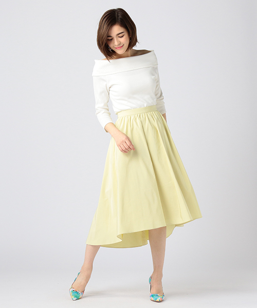 ESTNATION（エストネーション）の「ESTNATION フレアースカート（スカート・レディース・ピンク/イエロー/オフホワイト/ライトブルー・36/38）」の17枚目の写真