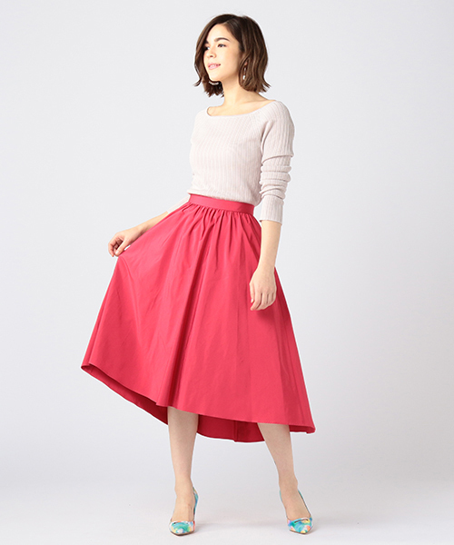 ESTNATION（エストネーション）の「ESTNATION フレアースカート（スカート・レディース・ピンク/イエロー/オフホワイト/ライトブルー・36/38）」の22枚目の写真