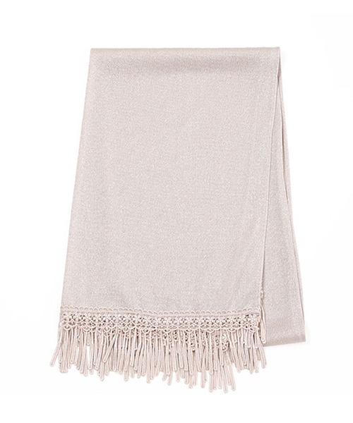 結婚式 お呼ばれ対応ストール ラメニットフリンジショール ストール ショール Girl ガール のファッション通販 Zozotown