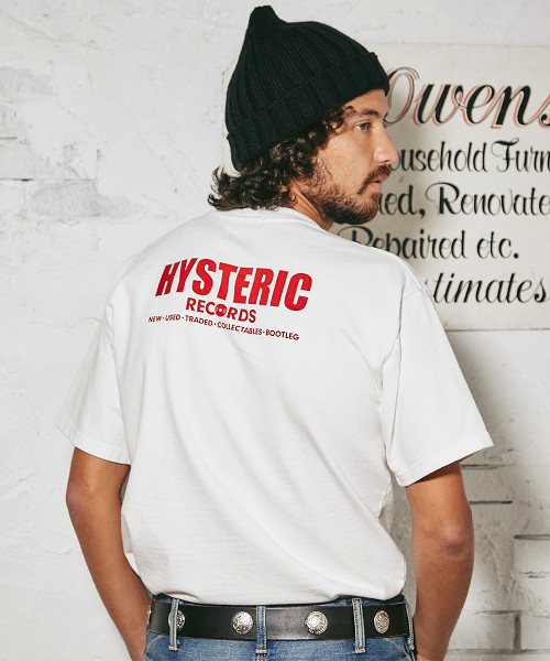 HYSTERIC GLAMOUR（ヒステリックグラマー）の「HYS RECORDS pt T-SH（Tシャツ/カットソー・メンズ・ネイビー/ホワイト/ブラック・MEDIUM/LARGE/SMALL/X-SMALL）」の8枚目の写真
