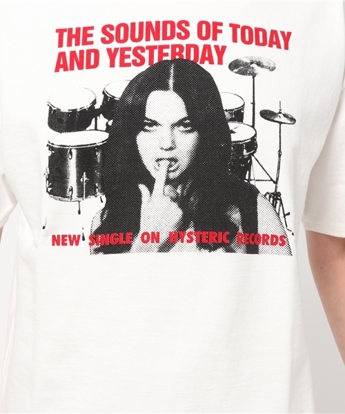 HYSTERIC GLAMOUR（ヒステリックグラマー）の「HYS RECORDS pt T-SH（Tシャツ/カットソー・メンズ・ネイビー/ホワイト/ブラック・MEDIUM/LARGE/SMALL/X-SMALL）」の9枚目の写真