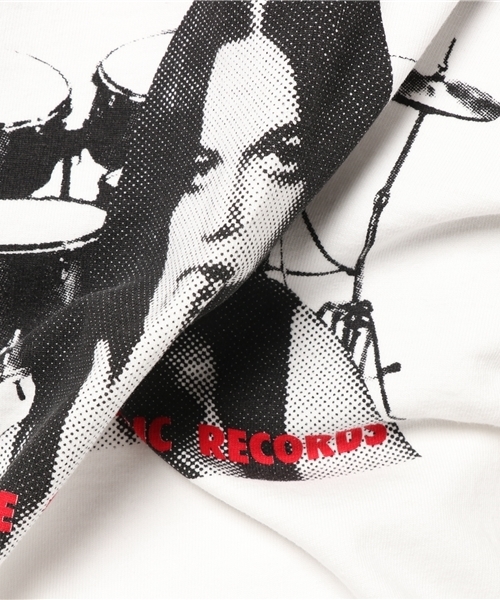 HYSTERIC GLAMOUR（ヒステリックグラマー）の「HYS RECORDS pt T-SH（Tシャツ/カットソー・メンズ・ネイビー/ホワイト/ブラック・MEDIUM/LARGE/SMALL/X-SMALL）」の10枚目の写真
