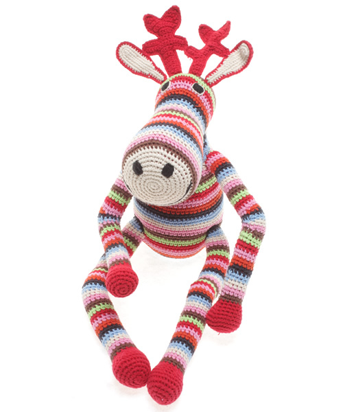 green label relaxing（グリーンレーベルリラクシング）の「O☆anne claire petit トナカイ（おもちゃ・キッズ・ブラウン/レッド・フリー）」の2枚目の写真