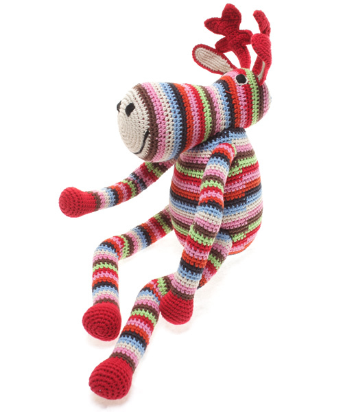 green label relaxing（グリーンレーベルリラクシング）の「O☆anne claire petit トナカイ（おもちゃ・キッズ・ブラウン/レッド・フリー）」の3枚目の写真