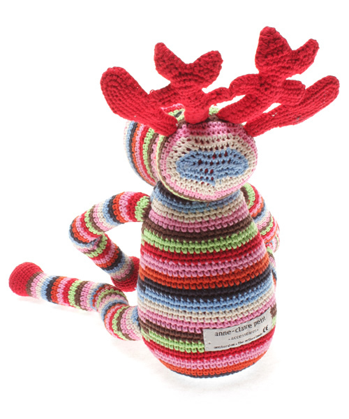 green label relaxing（グリーンレーベルリラクシング）の「O☆anne claire petit トナカイ（おもちゃ・キッズ・ブラウン/レッド・フリー）」の4枚目の写真