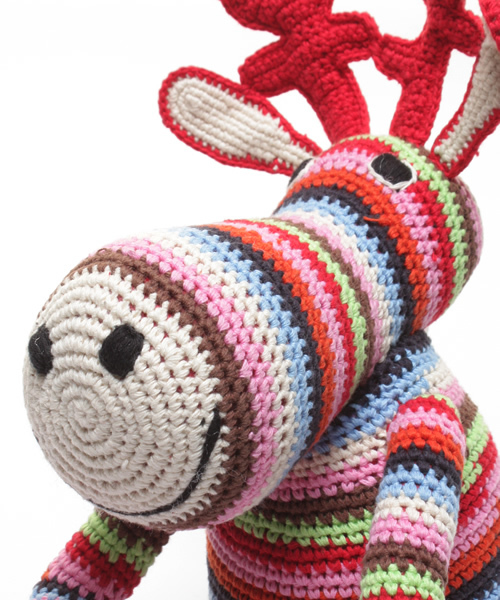 green label relaxing（グリーンレーベルリラクシング）の「O☆anne claire petit トナカイ（おもちゃ・キッズ・ブラウン/レッド・フリー）」の6枚目の写真