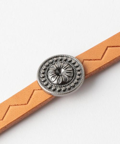 coen（コーエン）の「コンチョベルト（ベルト・レディース・ベージュ/ダークブラウン・FREE）」の4枚目の写真