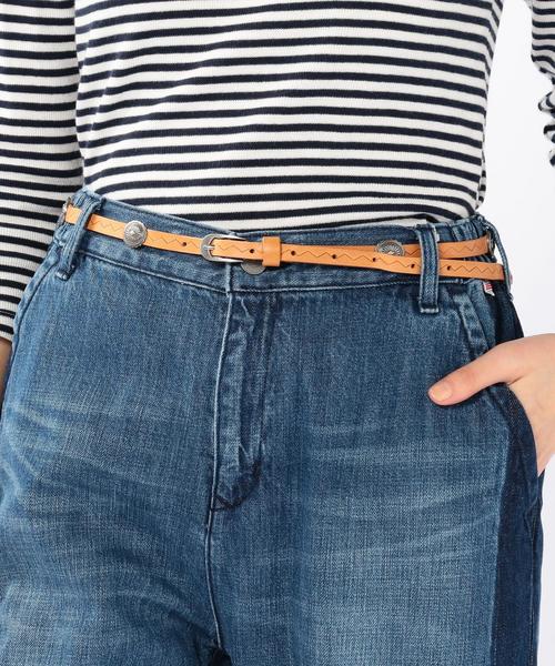 coen（コーエン）の「コンチョベルト（ベルト・レディース・ベージュ/ダークブラウン・FREE）」の6枚目の写真