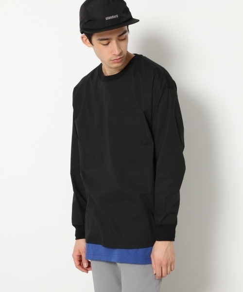 RAGEBLUE(レイジブルー)の「フハク切り替えプルオーバー/747554(Tシャツ/カットソー・メンズ・ブラック/ホワイト/ネイビー・MEDIUM/LARGE/SMALL)」の16枚目の写真