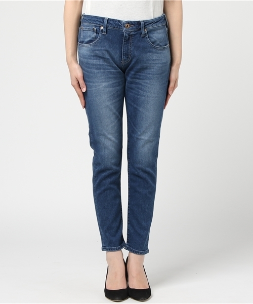 fireservice(ファイヤーサービス)の「【Fire Service / ファイヤーサービス】 ルーズフィットスキニーデニム MID USED(デニムパンツ・レディース・インディゴブルー・24/25/23/26)」の2枚目の写真