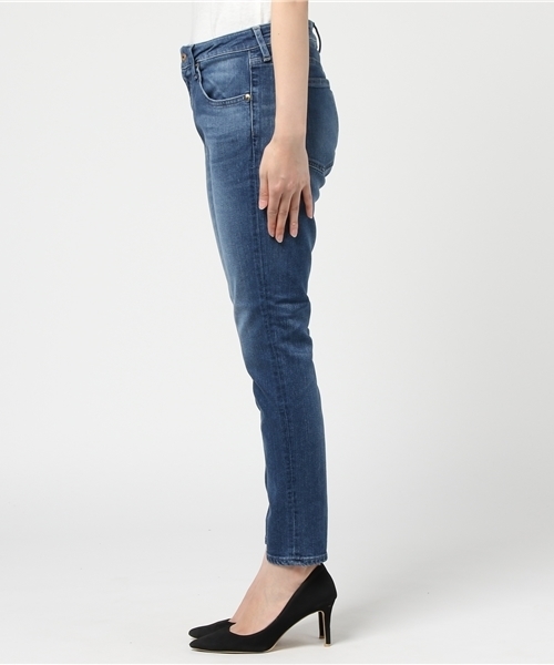 fireservice(ファイヤーサービス)の「【Fire Service / ファイヤーサービス】 ルーズフィットスキニーデニム MID USED(デニムパンツ・レディース・インディゴブルー・24/25/23/26)」の3枚目の写真