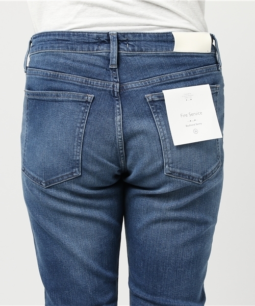 fireservice(ファイヤーサービス)の「【Fire Service / ファイヤーサービス】 ルーズフィットスキニーデニム MID USED(デニムパンツ・レディース・インディゴブルー・24/25/23/26)」の6枚目の写真