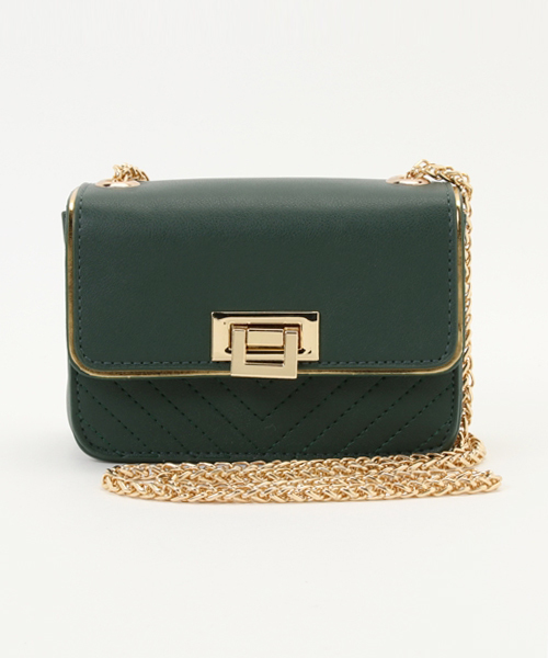 PLAIN CLOTHING（プレーンクロージング）の「チェーンミニショルダーバッグ【PLAIN CLOTHING】（ショルダーバッグ・レディース・グリーン/ホワイト/レッド/ブラック/グレー・FREE）」の16枚目の写真