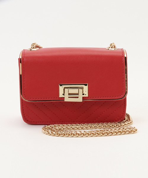 PLAIN CLOTHING（プレーンクロージング）の「チェーンミニショルダーバッグ【PLAIN CLOTHING】（ショルダーバッグ・レディース・グリーン/ホワイト/レッド/ブラック/グレー・FREE）」の11枚目の写真