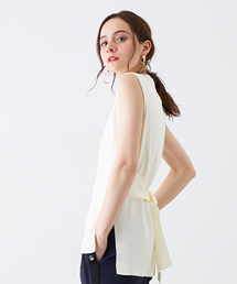 UNITED TOKYO | バックリボンノースリーブニット(ニット/セーター)