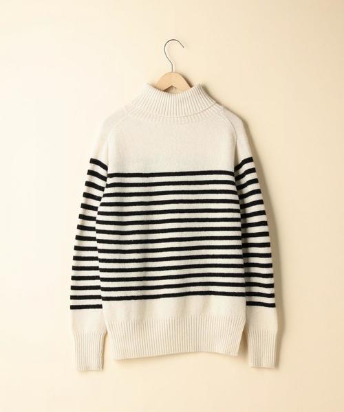 coen（コーエン）の「【新色追加・手洗いできる】ラムウールタートルネックニット（ニット/セーター・レディース・ホワイト/グレー/ダークグリーン/ネイビー/オフホワイト/イエロー/ピンク・FREE）」の8枚目の写真