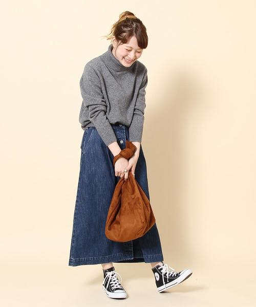 coen（コーエン）の「【新色追加・手洗いできる】ラムウールタートルネックニット（ニット/セーター・レディース・ホワイト/グレー/ダークグリーン/ネイビー/オフホワイト/イエロー/ピンク・FREE）」の21枚目の写真