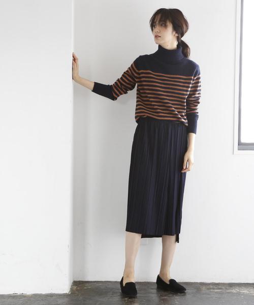 coen（コーエン）の「【新色追加・手洗いできる】ラムウールタートルネックニット（ニット/セーター・レディース・ホワイト/グレー/ダークグリーン/ネイビー/オフホワイト/イエロー/ピンク・FREE）」の16枚目の写真