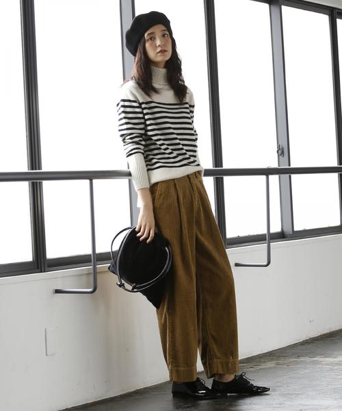 coen（コーエン）の「【新色追加・手洗いできる】ラムウールタートルネックニット（ニット/セーター・レディース・ホワイト/グレー/ダークグリーン/ネイビー/オフホワイト/イエロー/ピンク・FREE）」の10枚目の写真